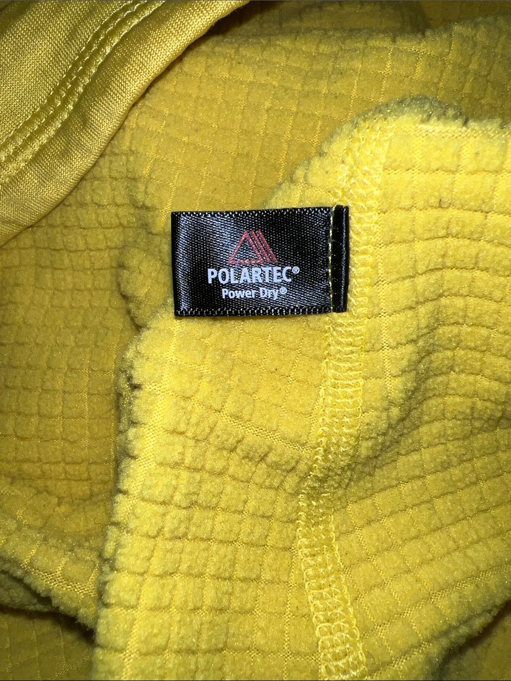 Patagonia Yellow Long-Sleeve Quarter Zip Waffle Pullover - Picture 6 of 6